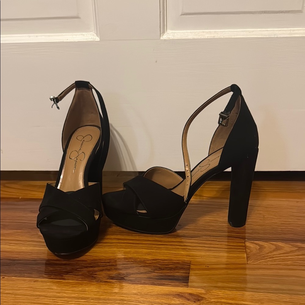 Elegant Black Platform Heels